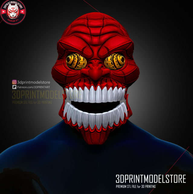 Turbo Granny Yokai Mask 3D anime STL file for cosplay and collectors.