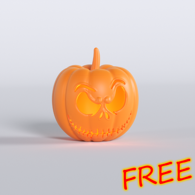 3D-printed pumpkin-shaped lamps glowing with LED lights, perfect for Halloween or autumn decor.
