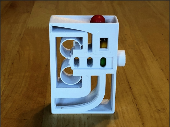 A 3D printed modular dispenser.