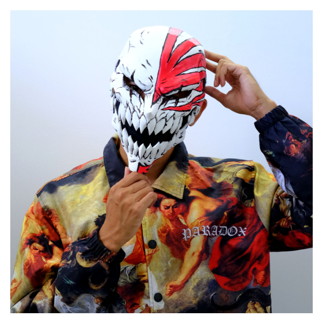 A cool Bleach Mask of Ichigo with a moval jaw