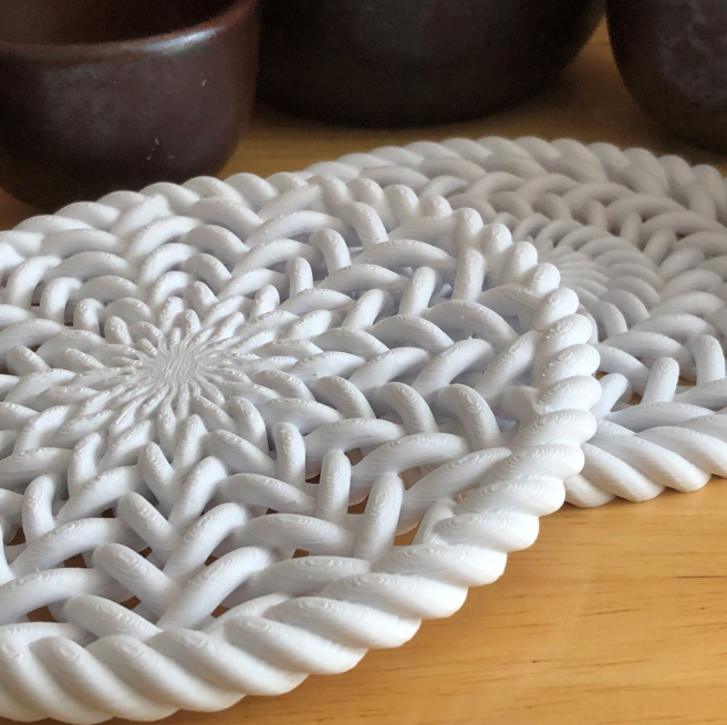 Cool 3D Trivet Studies coasters.