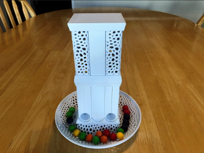 cool 3d candy dispenser.