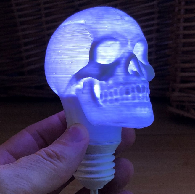 cool 3d skull bulb.