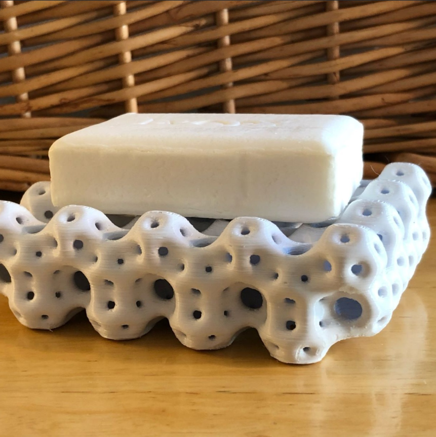 3D printed Weaire–Phelan Soap Dish.