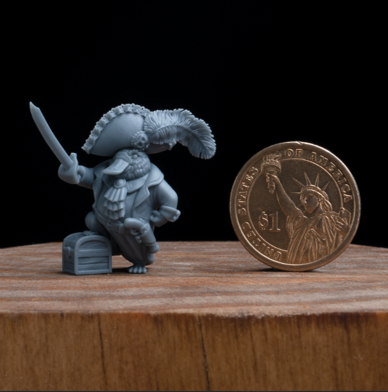 a quirky fantasy 3d pirate model - Boondaburra captain siduri.