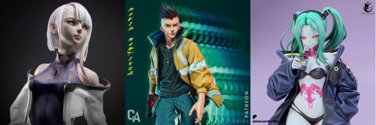 Night City's Finest: 10 Cyberpunk 2077 & Edgerunners STL Files
